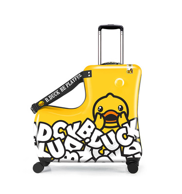 儿童行李箱可坐可骑拉杆箱万向轮木马宝宝旅行箱